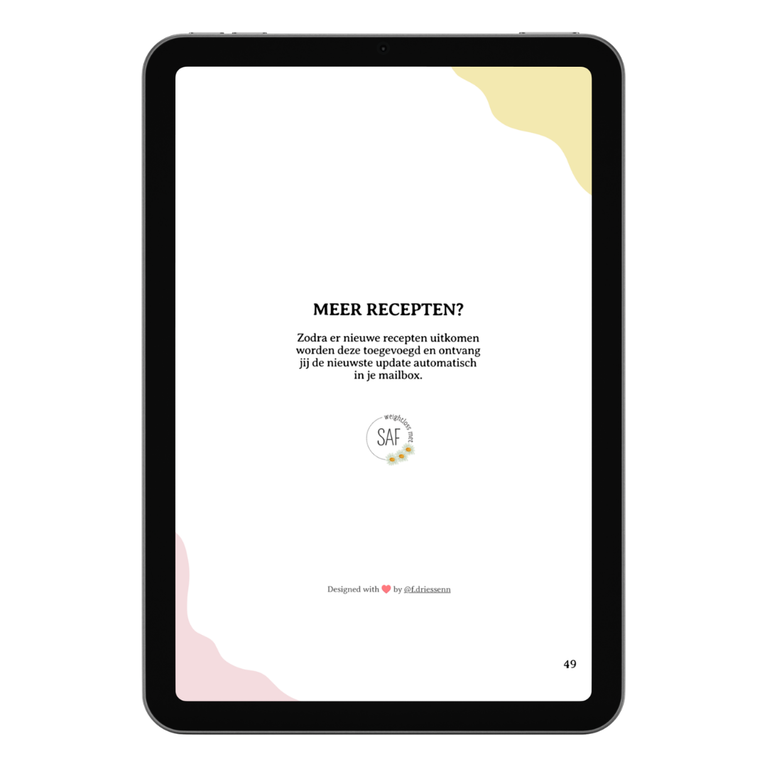 E-book: Groeiend Receptenboek