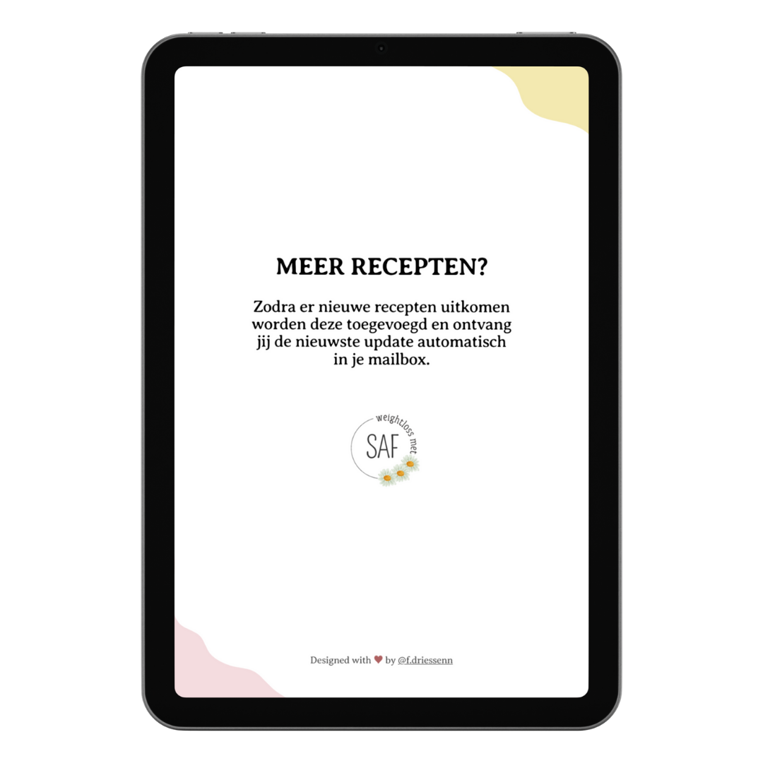 Groeiend receptenboek