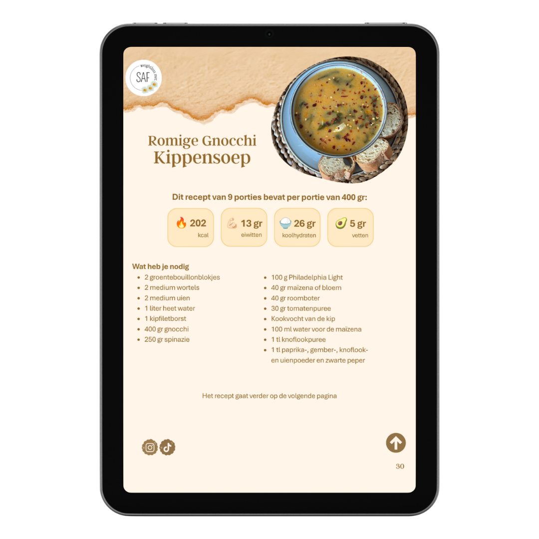 E-book: Groeiend Receptenboek 2 (groeit iedere maand)