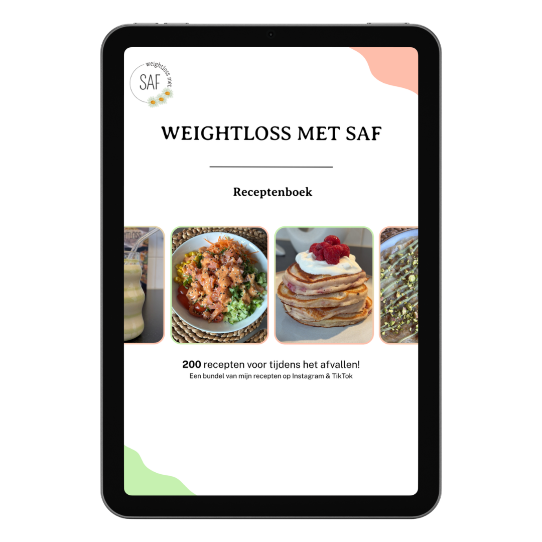 E-book: Receptenboek met 200 recepten voor tijdens het afvallen