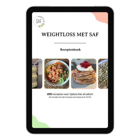 E-book: Receptenboek met 200 recepten voor tijdens het afvallen