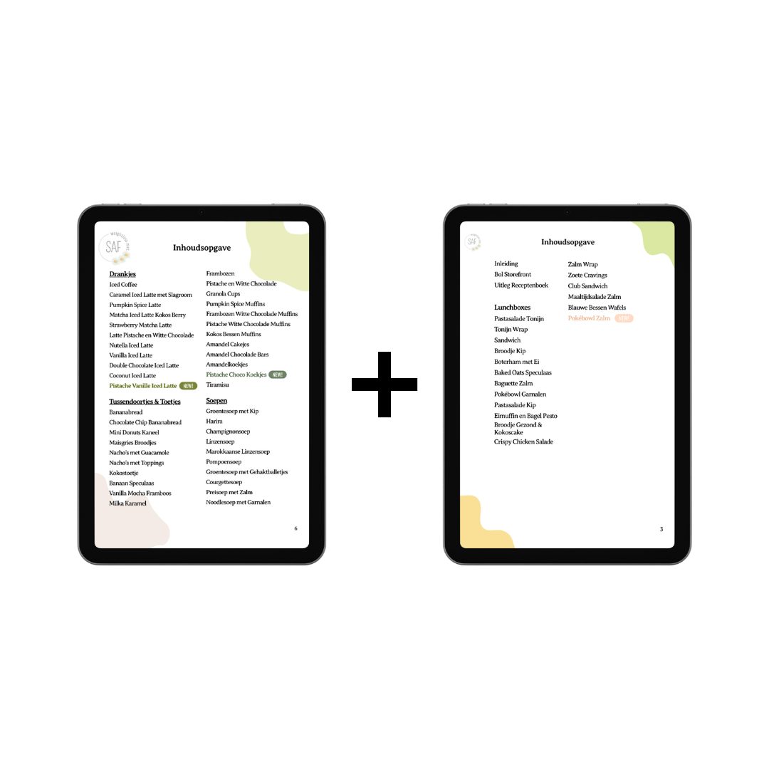 E-book: Voordeelbundel Groeiend Receptenboek + Lunchbox receptenboek - Groeiend