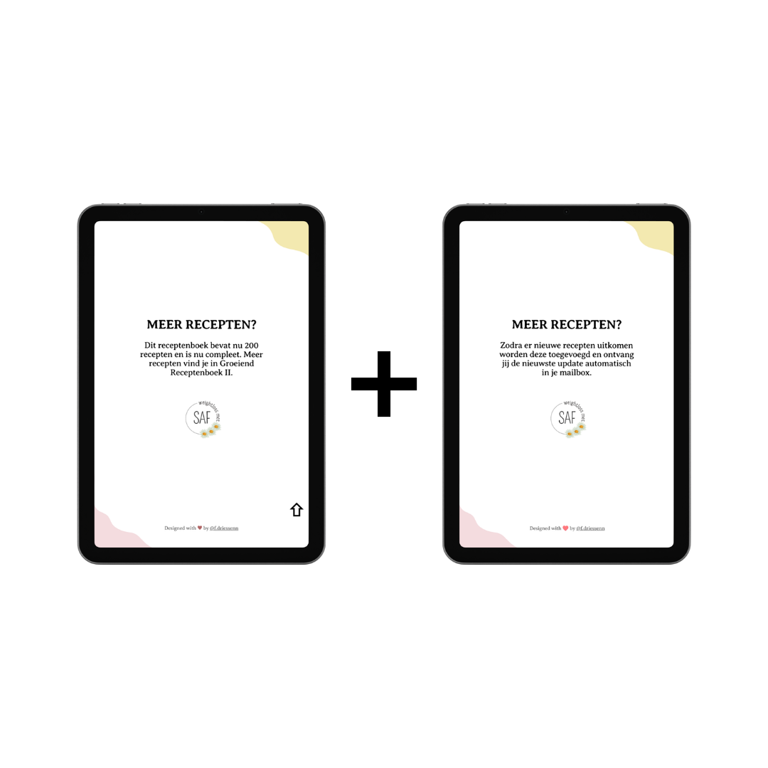 E-book: Voordeelbundel Receptenboek (volgroeid) + Lunchbox receptenboek (groeiend)