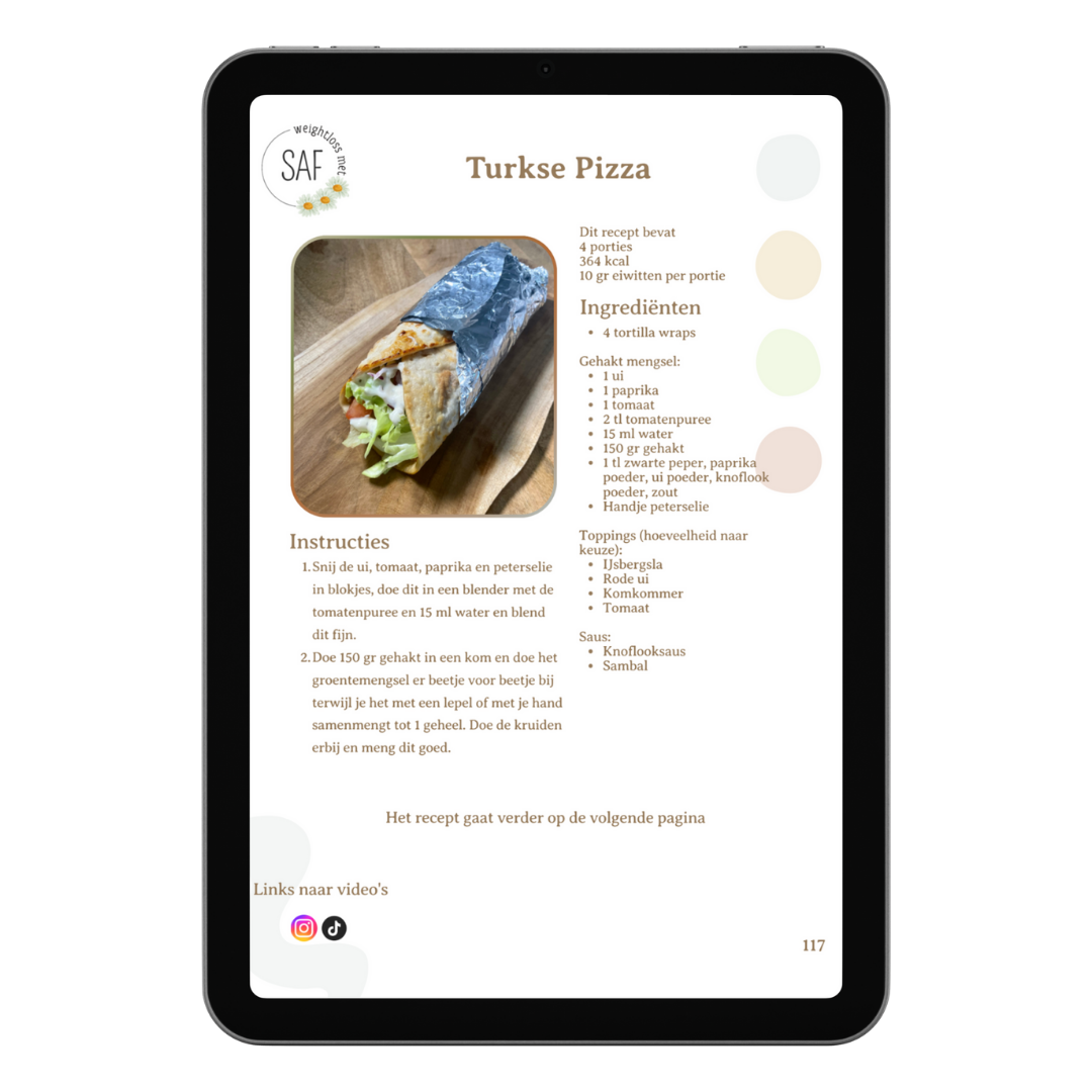 Groeiend receptenboek