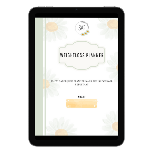 Weightloss planner kleur: Mint Green