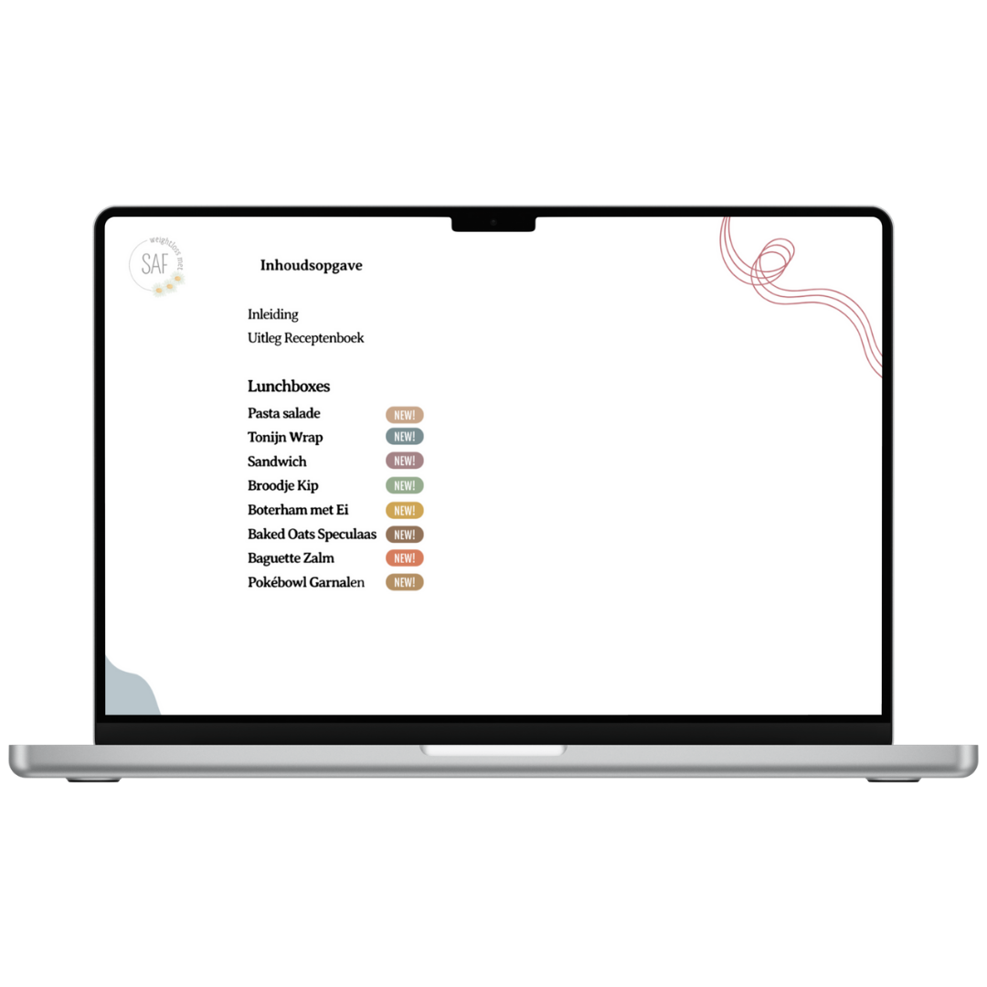 Groeiend receptenboek - Lunchbox editie